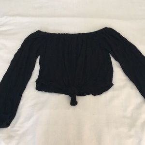 Cropped off the shoulder PacSun top